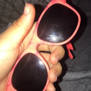 tie- dye pink glasses !